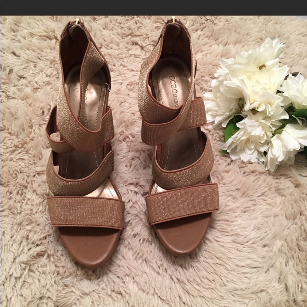 Bcbgeneration brown strappy wedges - Picture 4 of 4